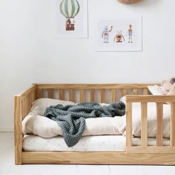 MONTESSORI VLOERBED u00abNIDu00bb | 70 X 140 CM | NATUREL