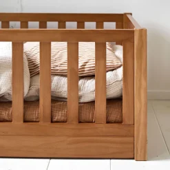 MONTESSORI VLOERBED u00abNIDu00bb | 70 X 140 CM | WALNOOT
