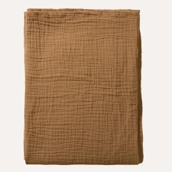 MOUSSELINE BABYLAKENTJE / INBAKERDOEK | 75 X 100 CM | CARAMEL