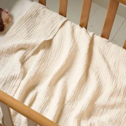 MOUSSELINE BABYLAKENTJE / INBAKERDOEK | 100 X 140 CM | BEIGE
