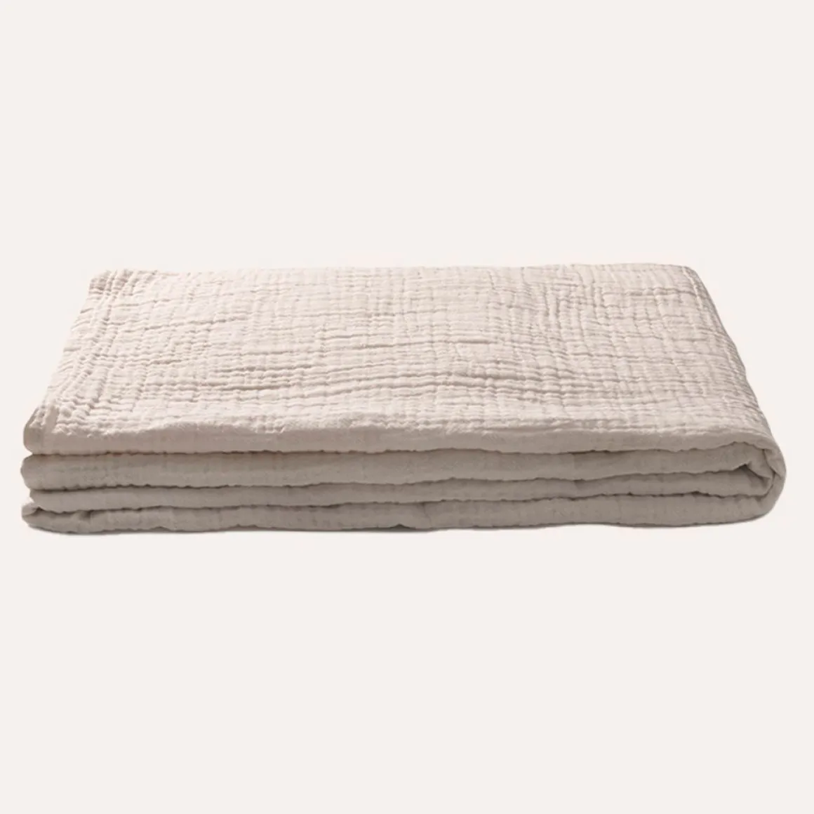 MOUSSELINE BABYLAKENTJE / INBAKERDOEK | 75 X 100 CM | BEIGE