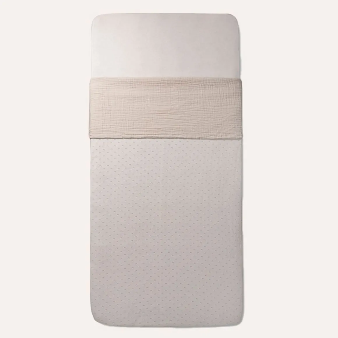 MOUSSELINE BABYLAKENTJE / INBAKERDOEK | 100 X 140 CM | BEIGE