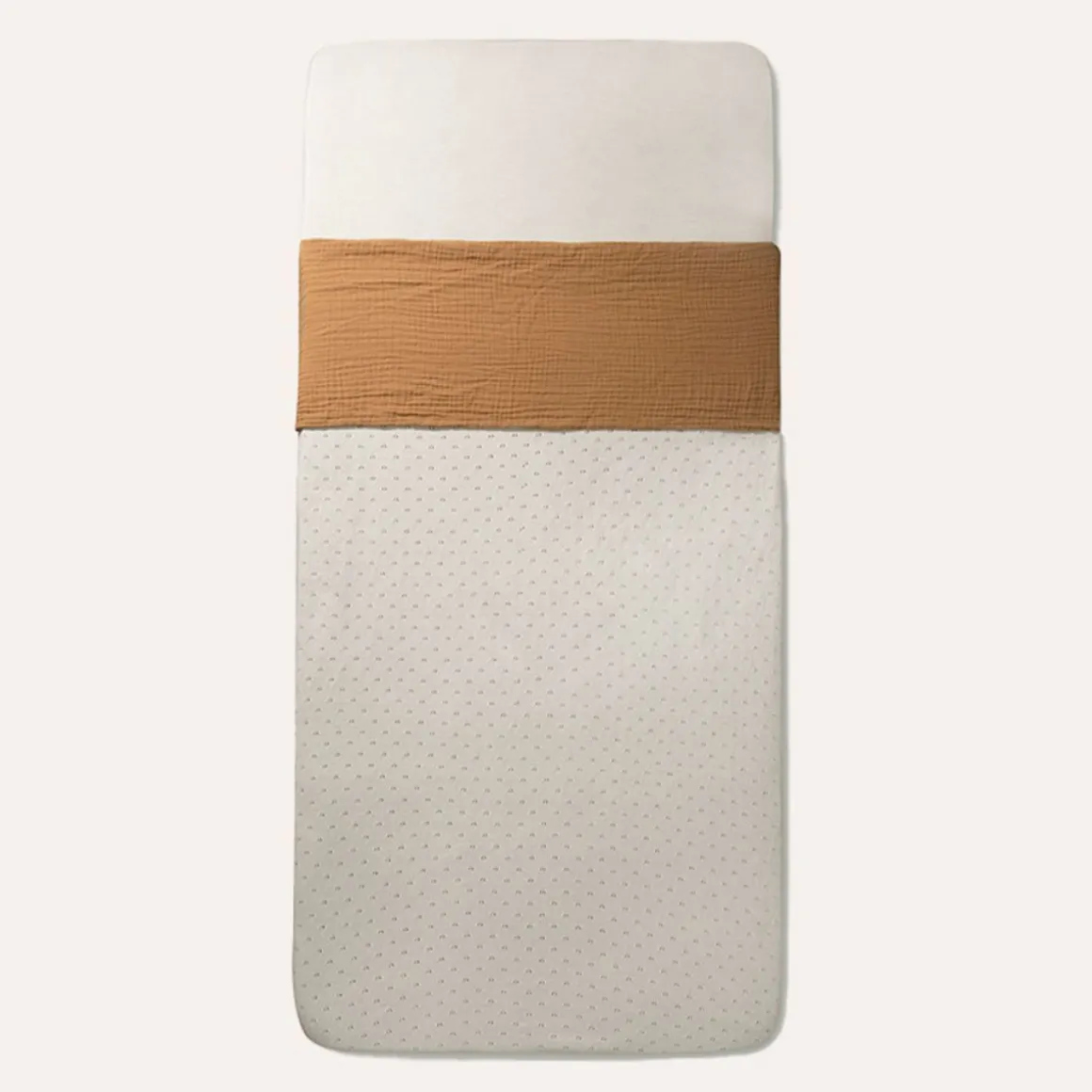 MOUSSELINE BABYLAKENTJE / INBAKERDOEK | 100 X 140 CM | CARAMEL