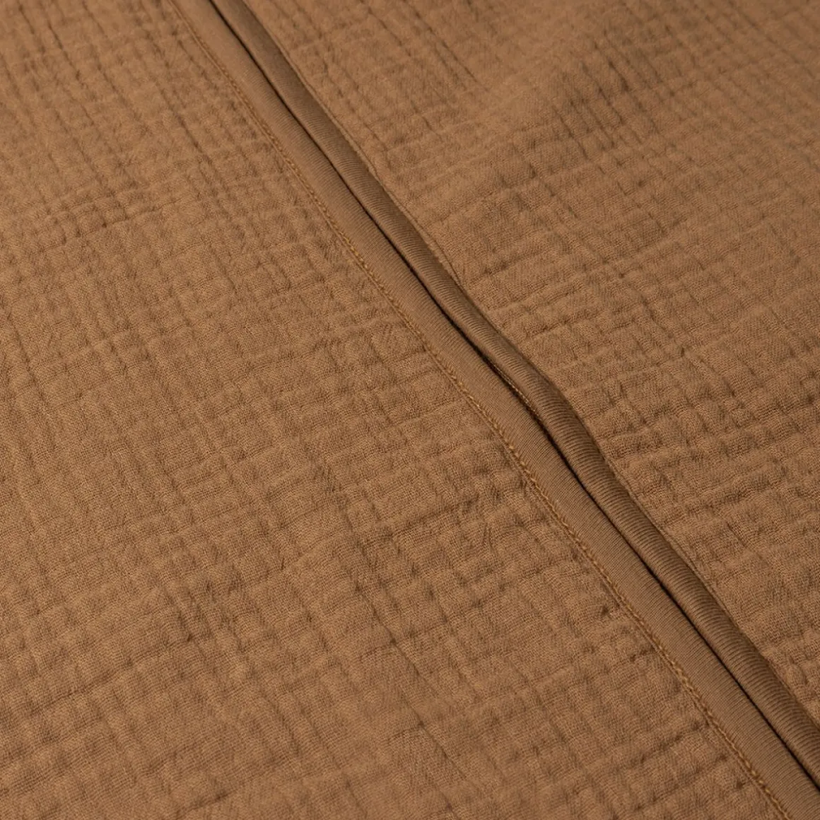 MOUWLOZE MOUSSELINE BABY SLAAPZAK | CARAMEL | 70 CM | 3-6 MAANDEN