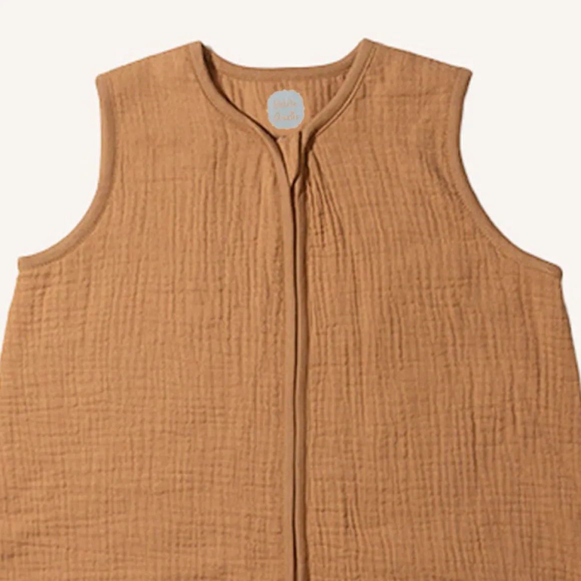 MOUWLOZE MOUSSELINE SLAAPZAK | CARAMEL | 110 CM | 18-36 MAANDEN