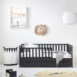 Onderschuiflade voor peuterbed en meegroeibed 140x70 | Zwart
