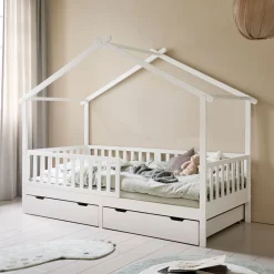 ONDERSCHUIFLADES VOOR BEDHUISJE u00abMAISONu00bb (200 X 90 CM) | WIT