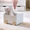 OPBERGBOX MET WIELTJES EN TREKKOORD | WIT
