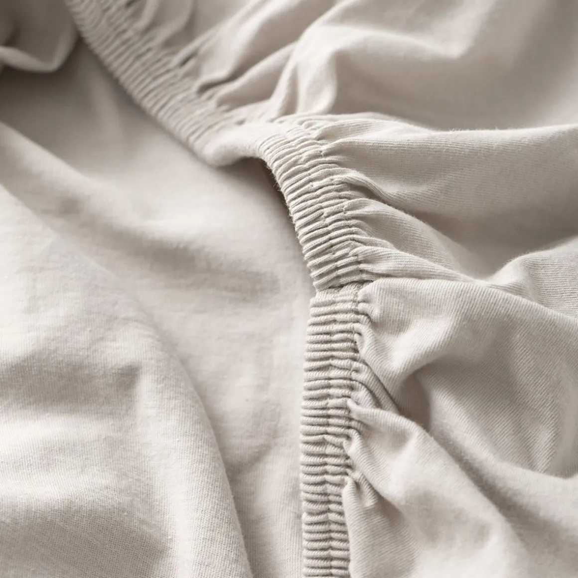 Organic Cotton Jersey Hoeslaken - Licht Taupe | 70 X 140 cm