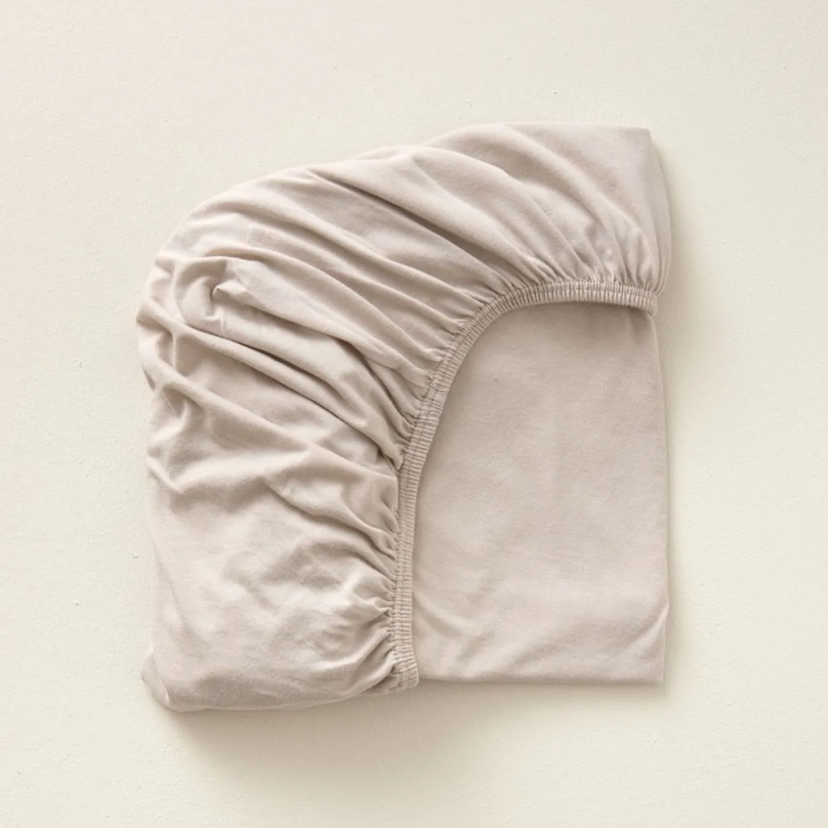 Organic Cotton Jersey Hoeslaken - Licht Taupe | 70 X 140 cm