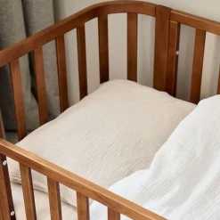OVAAL PEUTERBED u00abCOCOONu00bb | 70 X 140 CM | WALNOOT
