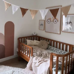OVAAL PEUTERBED u00abCOCOONu00bb | 70 X 140 CM | WALNOOT