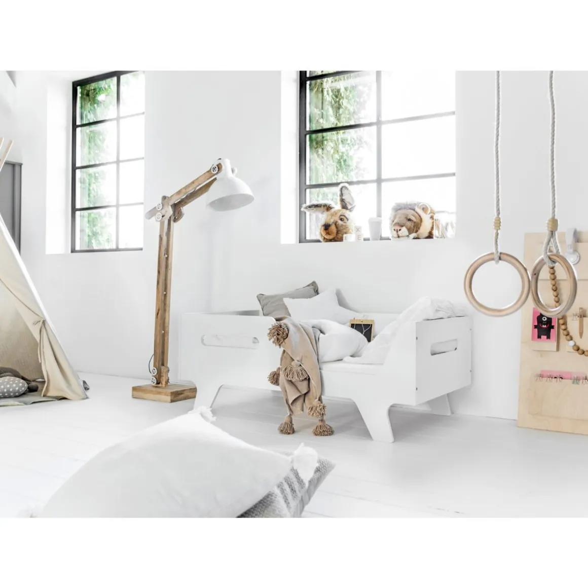 Peuterbed u00abCOLOMBEu00bb 140X70CM WIT