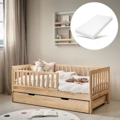 PEUTERBED u00abPLUMEu00bb | 70 X 140 CM | NATUREL