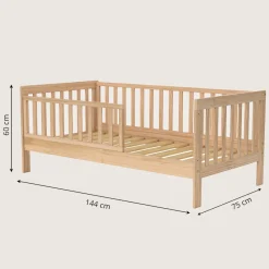 PEUTERBED u00abPLUMEu00bb | 70 X 140 CM | NATUREL
