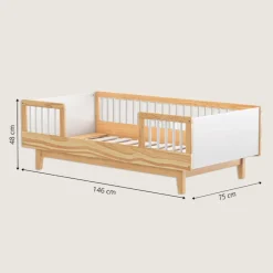 PEUTERBED 140X70CM u00abCERISEu00bb | NATUREL