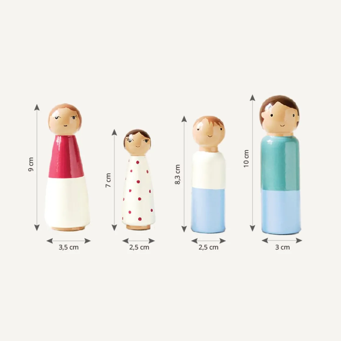 POPPEN VOOR POPPENHUIS | u00abMa Petite Famille Jacintheu00bb