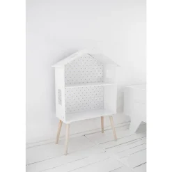 Poppenhuis / wandrek uit hout voor kinderkamer (excl. accessoires)