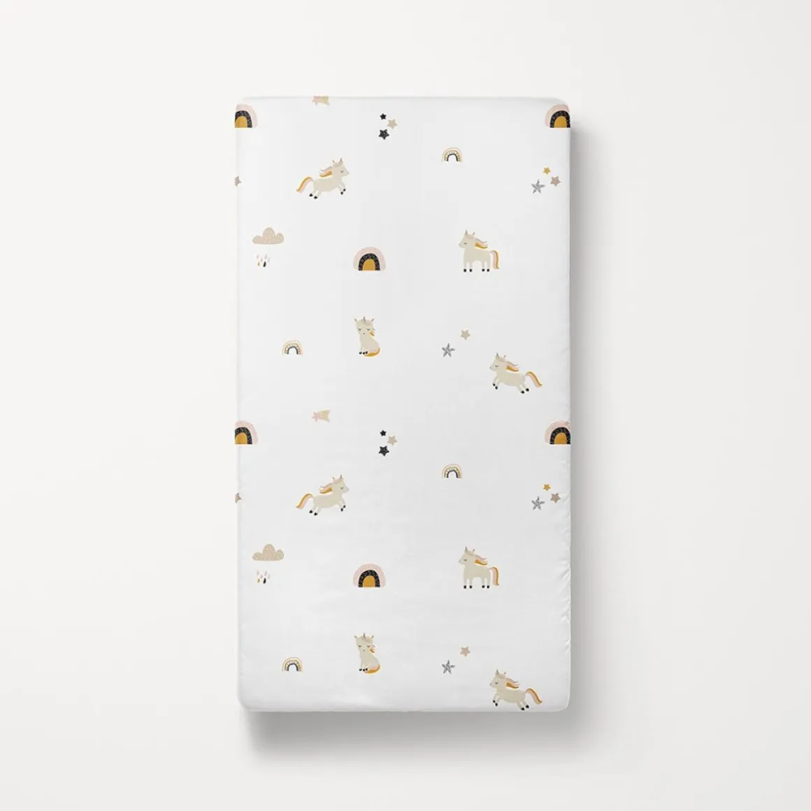 Premium hoeslaken eenpersoonsbed u00abLarau00bb 90x200 GOTS | Unicorn