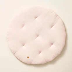 ROND SPEELKLEED u00d8100 CM | MOUSSELINE KATOEN | ROZE
