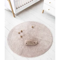 Rond vloerkleed kinderkamer, wasbaar u00abCERCLEu00bb u00d8120 cm | Roze