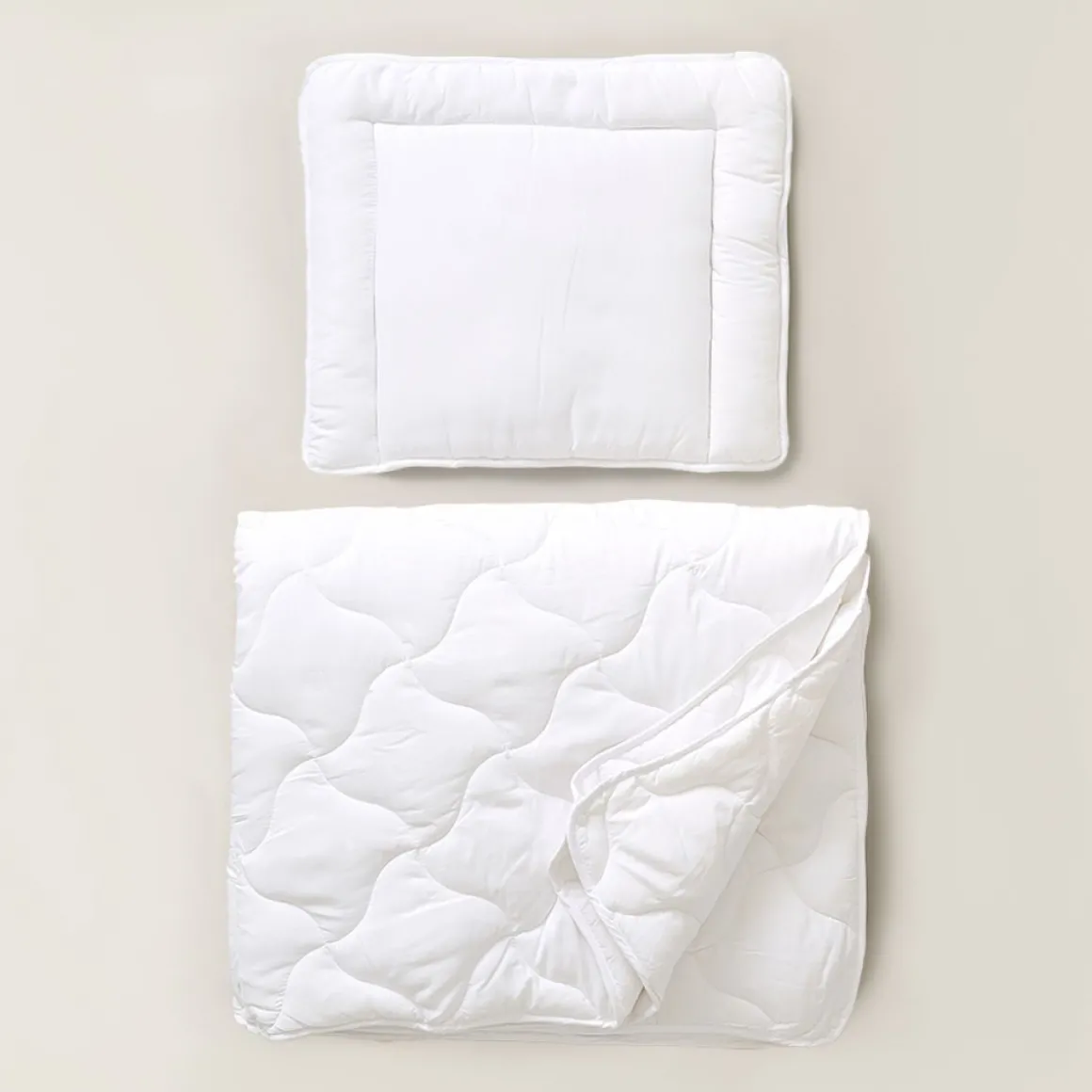 4-SEIZOENEN PEUTERDEKBED MET KUSSEN ANTI-ALLERGISCH | 120 x 150 CM