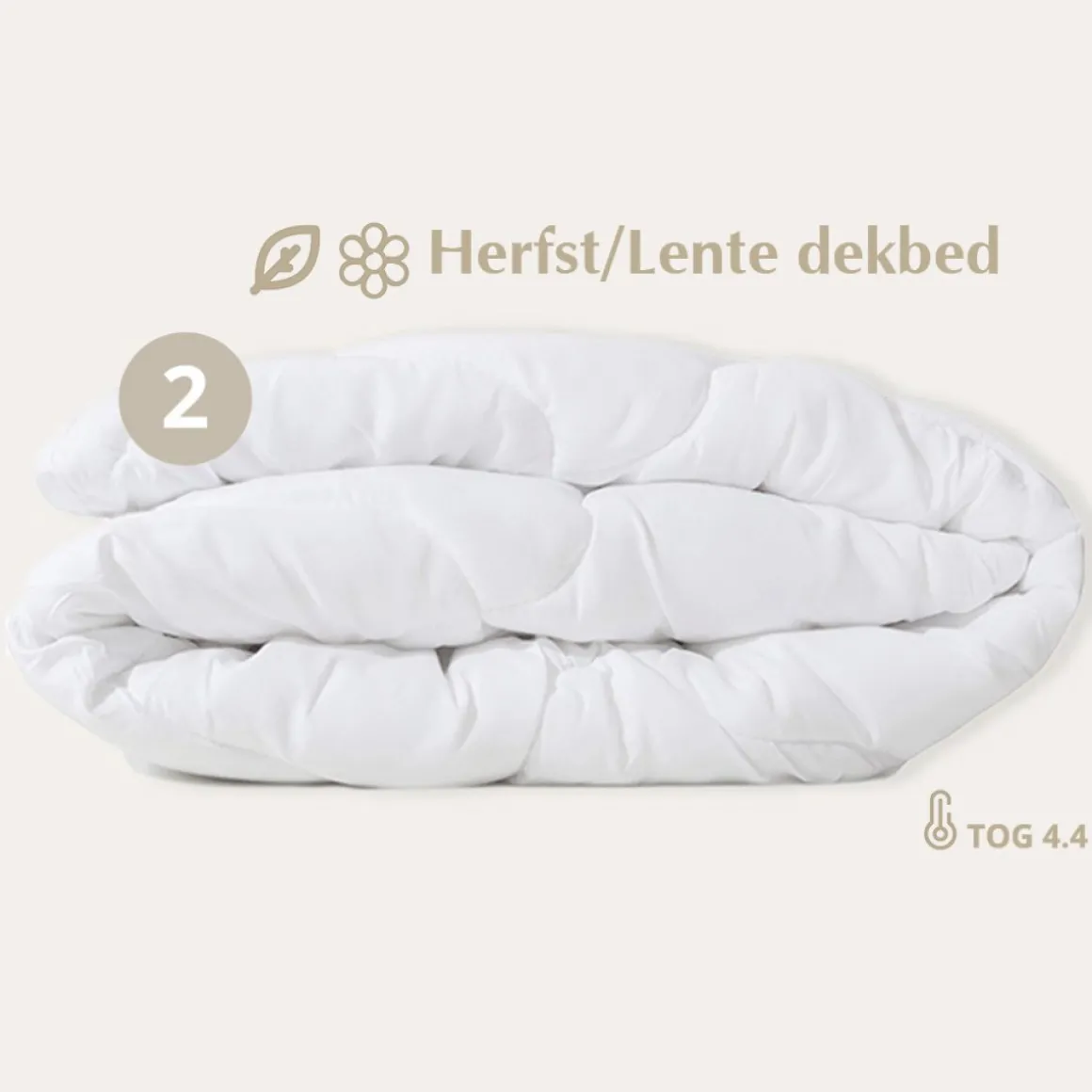 4-SEIZOENEN PEUTERDEKBED MET KUSSEN ANTI-ALLERGISCH | 120 x 150 CM