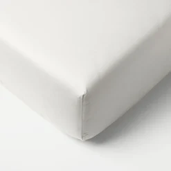 Set van 2 Jersey hoeslakens 40/45x90 cm | Wit
