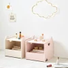 SET VAN 2 STAPELBARE SPEELGOEDKISTEN u00abARC-EN-CIELu00bb | ROZE EN LICHT BEIGE