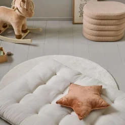 Speelmatras baby biologisch katoen Biscuit | 110x85cm | Beige