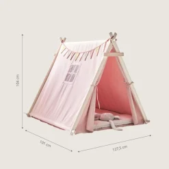 Tipi Speeltent u00abFu00eateu00bb | 104 CM HOOG | Roze
