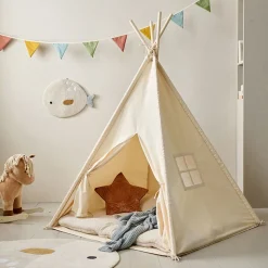 TIPI SPEELTENT u00abu00c9Tu00c9u00bb | 158 CM HOOG | OFF-WHITE