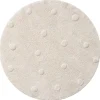 WASBAAR KINDERVLOERKLEED | ROND u00d8110 CM | NATUREL MET STIPPEN