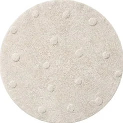 WASBAAR KINDERVLOERKLEED | ROND u00d8110 CM | NATUREL MET STIPPEN