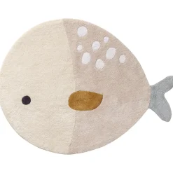 Wasbaar kindervloerkleed 85x110 cm | Vis | Multi