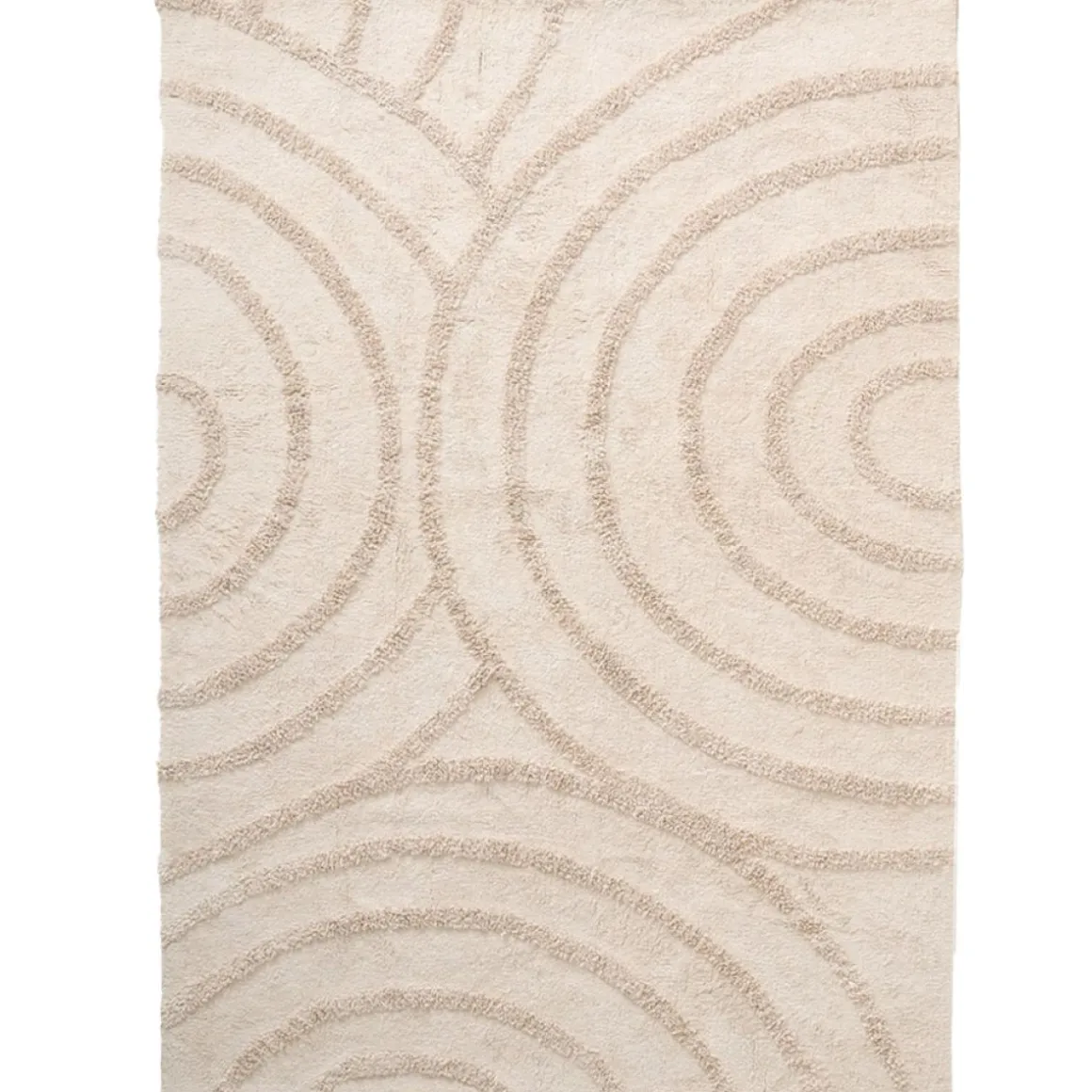 WASBAAR SCANDINAVISCH VLOERKLEED 120 X 170 CM | BEIGE
