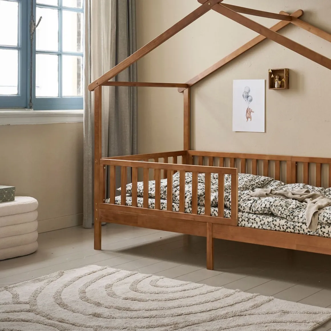WASBAAR SCANDINAVISCH VLOERKLEED 120 X 170 CM | BEIGE