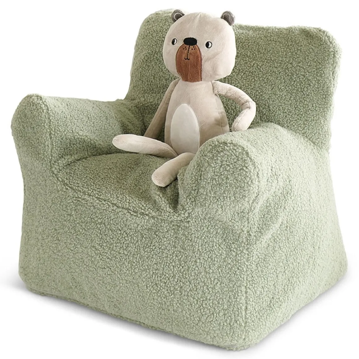 XL zitzak Teddy | kinderfauteuil 1-8 jaar | Zacht groen