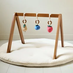 BABYGYM HOUT WALNOOT u00abFRUITu00bb | INCL. ACCESSOIRES