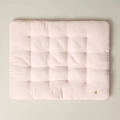 Biologisch katoenen speelkleed Biscuit | 110x85cm | Zacht roze