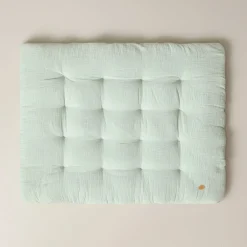 Biologisch katoenen speelkleed baby Biscuit | 110x85cm | Groen
