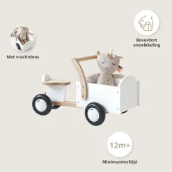 HOUTEN BAKFIETS | u00abAMSTERDAMu00bb | WIT