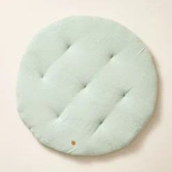 ROND SPEELKLEED u00d8100 CM | MOUSSELINE KATOEN | GROEN
